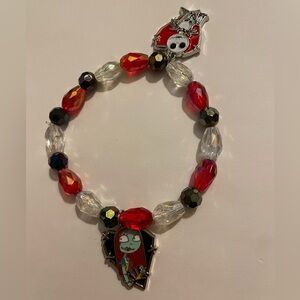 Nightmare before Christmas Jack and Sally bracelet